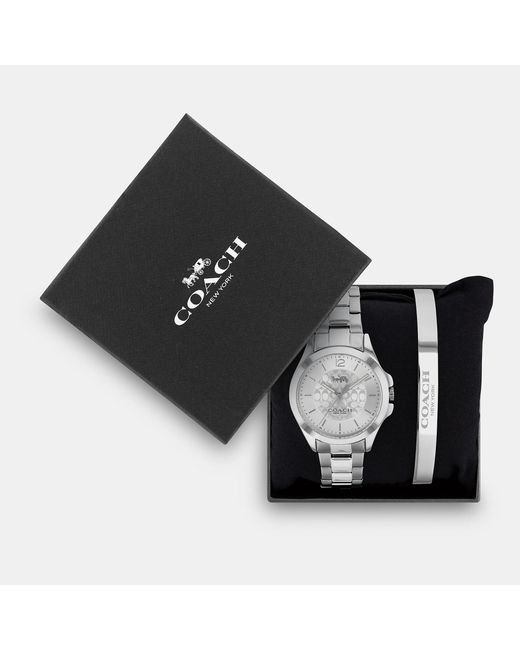 Coach Outlet Libby Watch Gift Set 37 Mm In Black Lyst