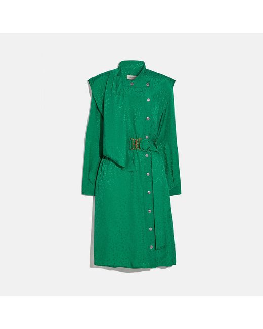 Architectural Drape Belted Dress 