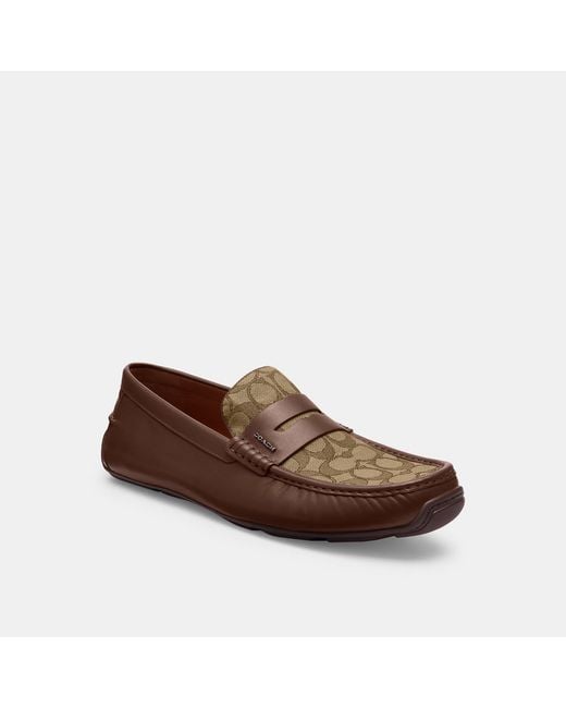 COACH Brown Liam Driver for men