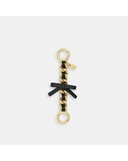 COACH Metallic Bow Strap Extender