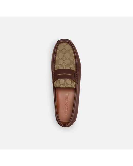 COACH Brown Liam Driver for men