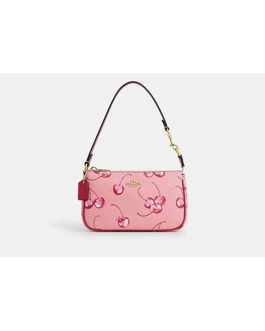 COACH Nolita 19 With Cherry Print in Pink Lyst