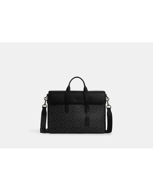 Bolsas Coach Sullivan Portfolio Brief Hombre Negras Y Coach Catea