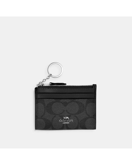 Coach Outlet Mini Skinny Id Case In Signature Canvas in Black Lyst