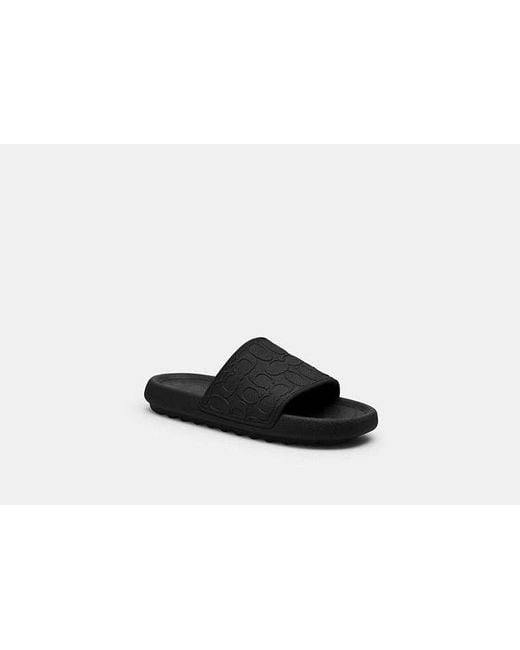COACH Black Obi Slide for men