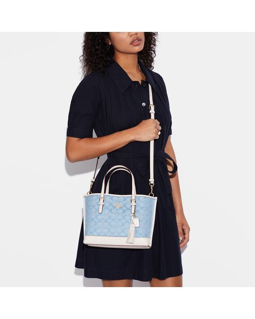 Coach Outlet Mollie Tote 25 In Signature Chambray in Blue Lyst