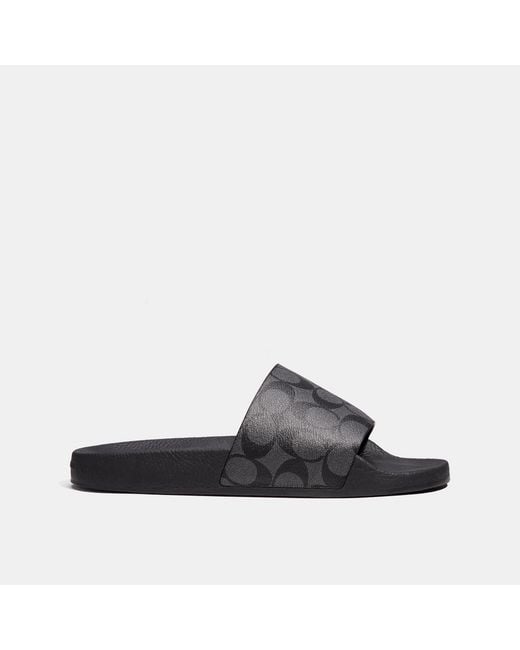 COACH Black Slide for men