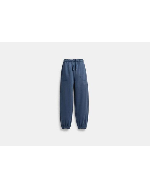 COACH Blue Essential Solid Joggers for men