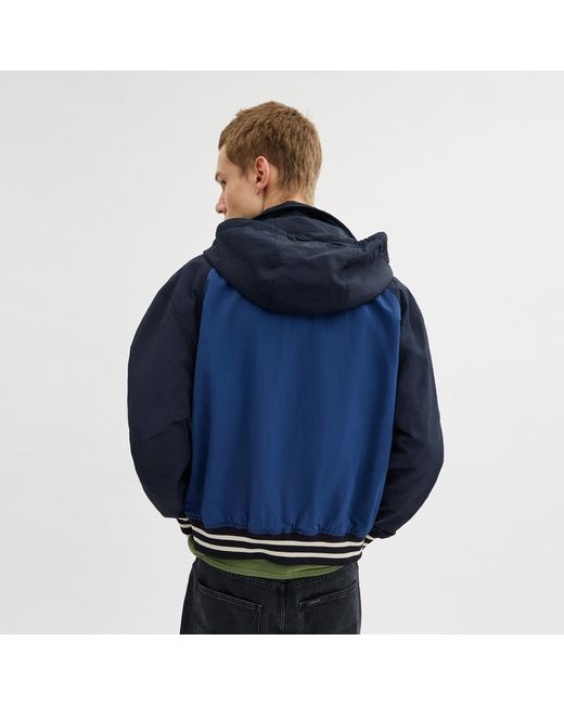 COACH Blue Stadium Jacket for men