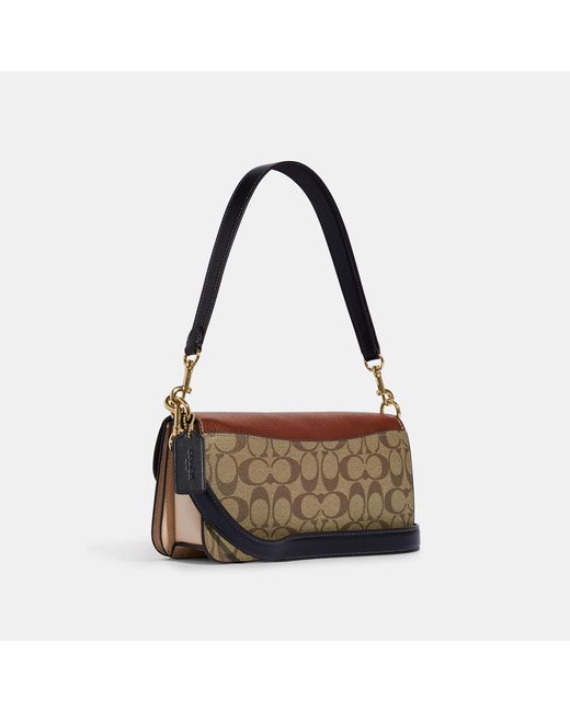 COACH Morgan Shoulder Bag in Brown | Lyst