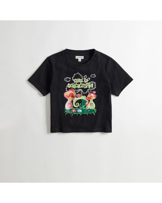 COACH Black Cropped Tee This Is Topia