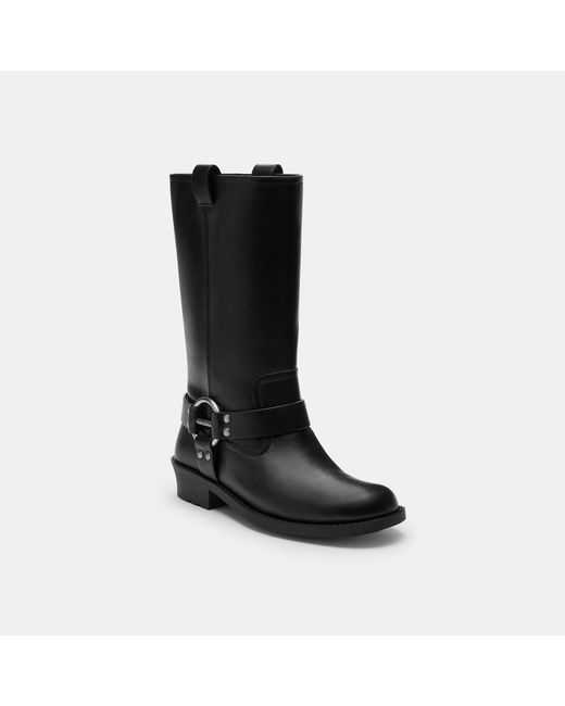 COACH Black Harness Boot