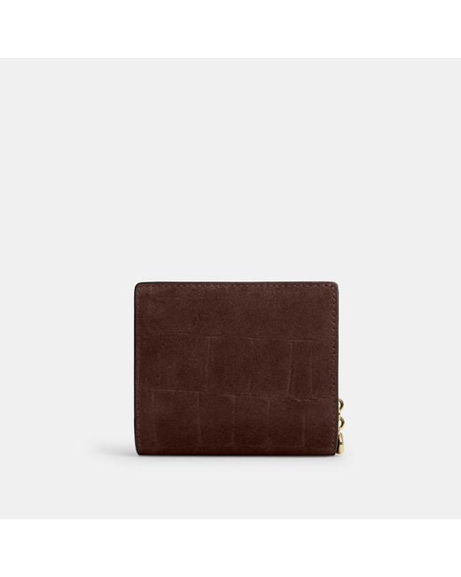 COACH Brown Snap Wallet