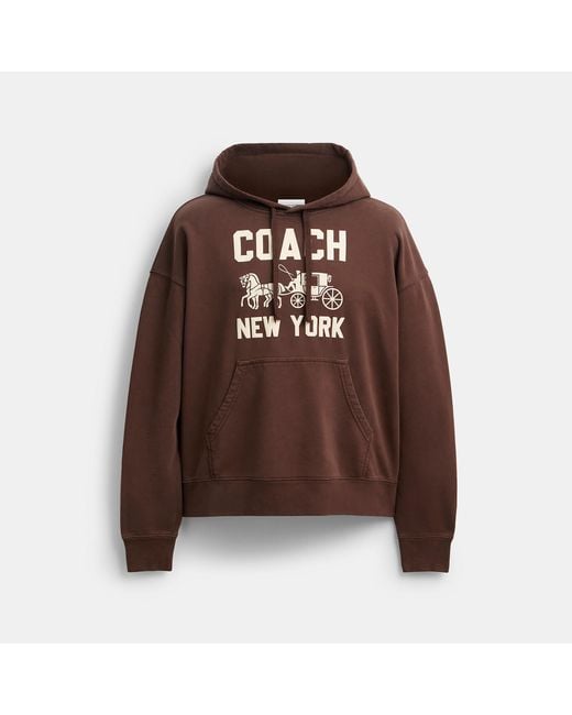 美品 COACH パーカー horse and carriage ネイビー 美品 COACH