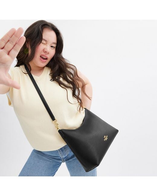 COACH Black Laurel Shoulder Bag