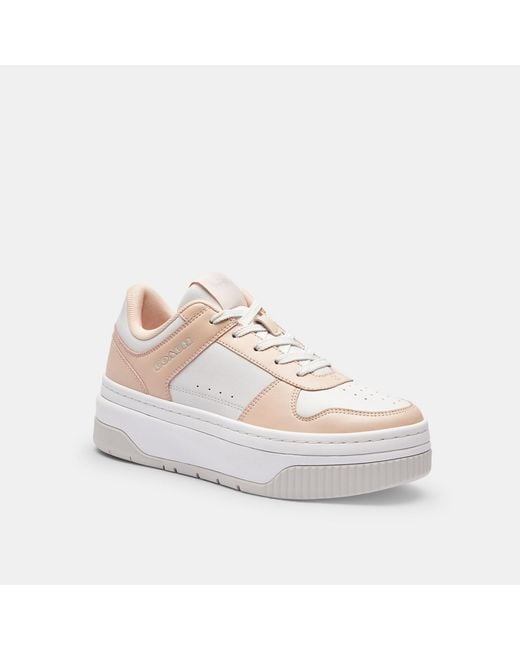 COACH White Platform Sneaker