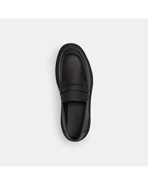 COACH Black Loafer for men