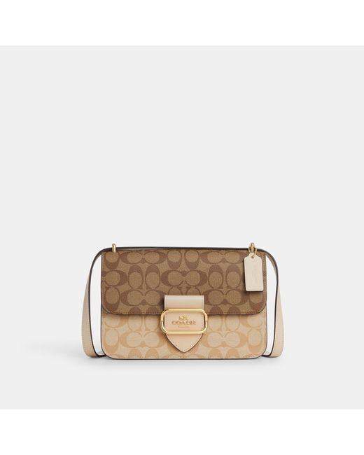 Coach Outlet Large Square Crossbody In Blocked Signature Canvas