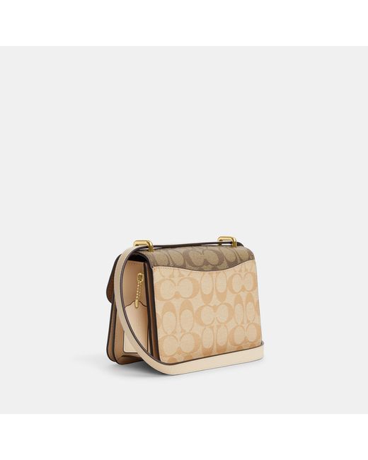 COACH Square Crossbody in Metallic Lyst