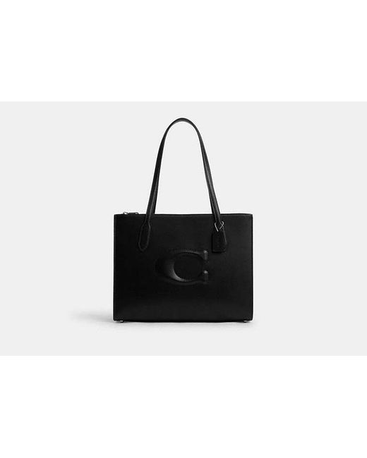 COACH Nina Tote Bag in Black | Lyst