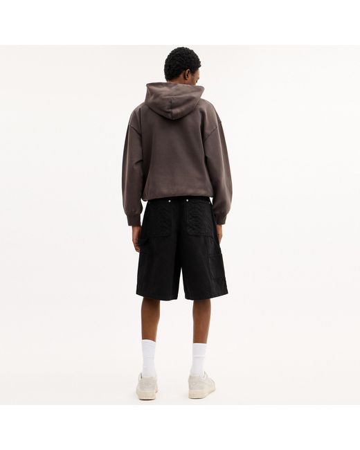 COACH Black Canvas Shorts for men