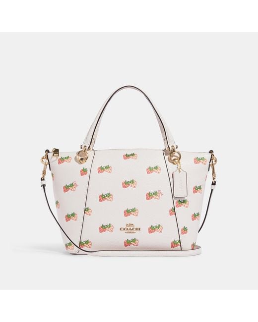 Coach Outlet Multicolor Kacey Satchel With Strawberry Print