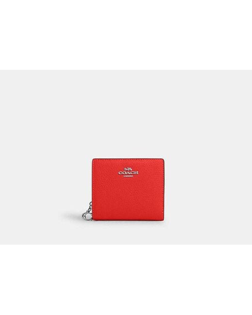COACH Red Snap Wallet