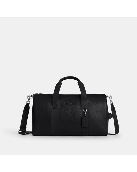 COACH Black Explorer Duffle Bag 45 for men