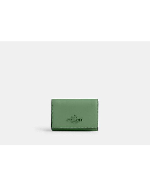 COACH Green Micro Wallet