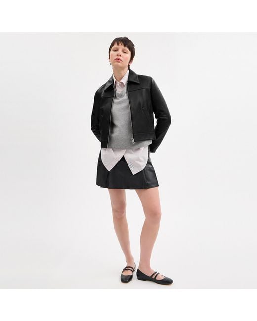 COACH Black Leather Jacket