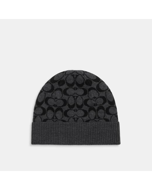 Coach best sale knit hat