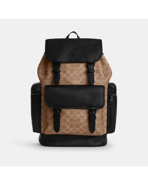 COACH Black Sprint Backpack for men