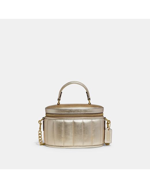 Coach Outlet Metallic Trail Bag With Quilting