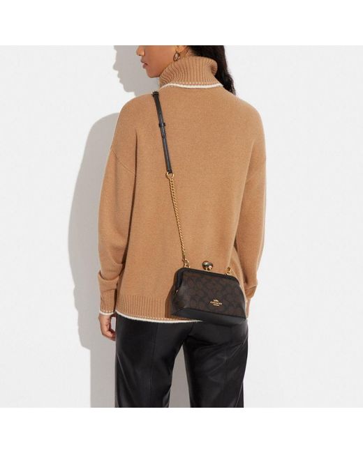 Coach Outlet Nora Kisslock Crossbody in Black Lyst