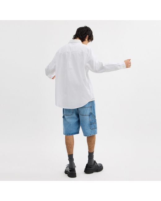 COACH White Long Sleeve Button Down Shirt for men