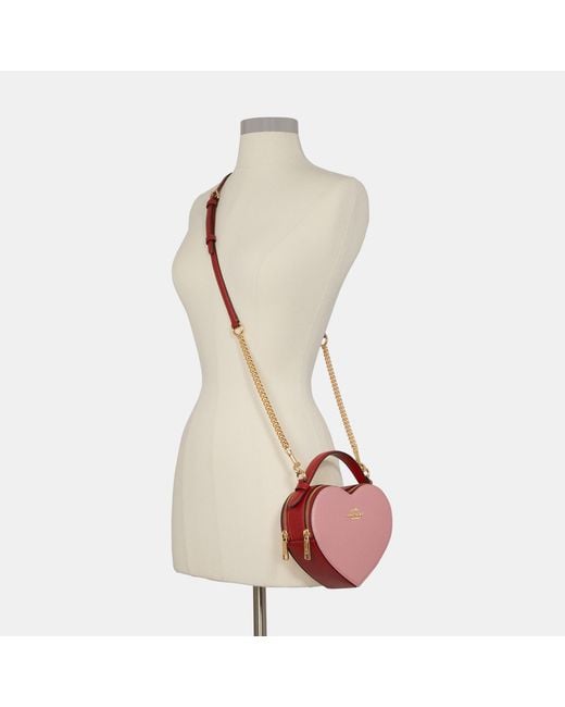 Coach Heart Crossbody True Pink