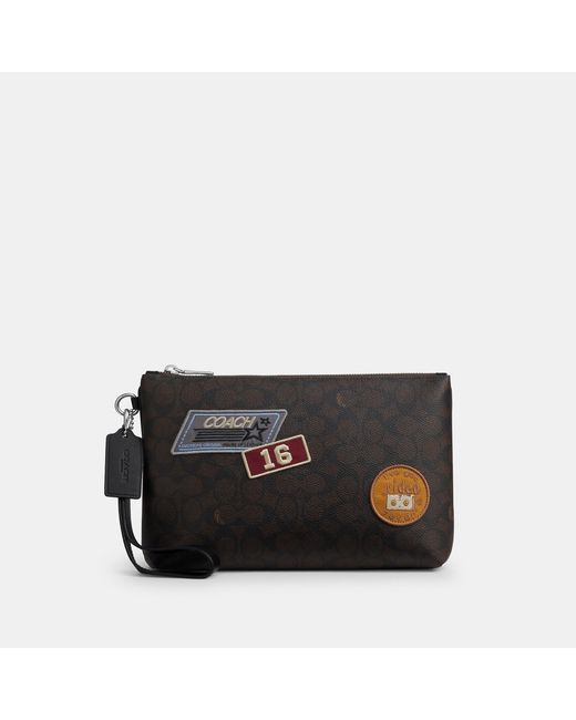COACH Black Pouch for men