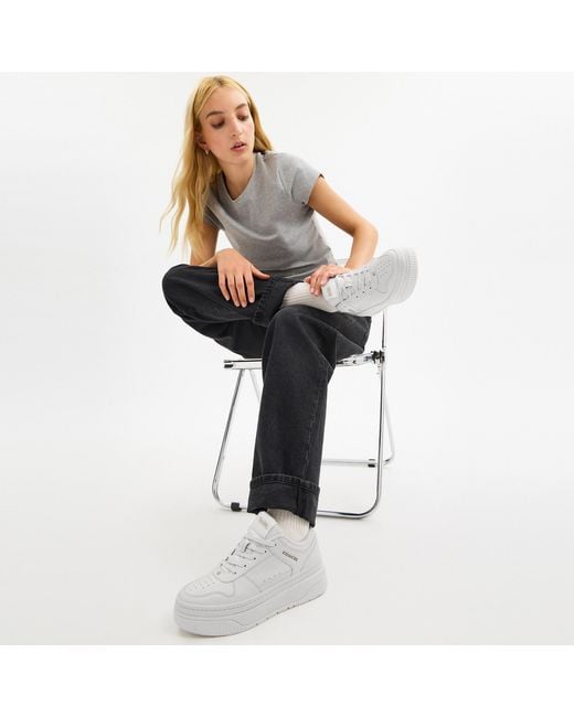 COACH White Platform Sneaker