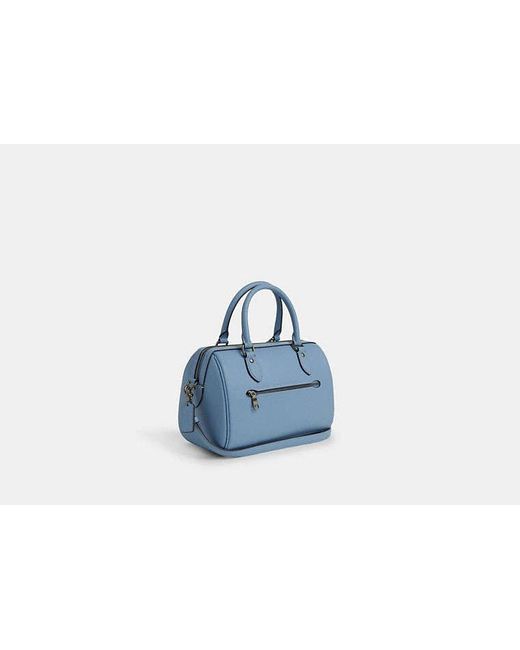 COACH Blue Rowan Satchel Bag