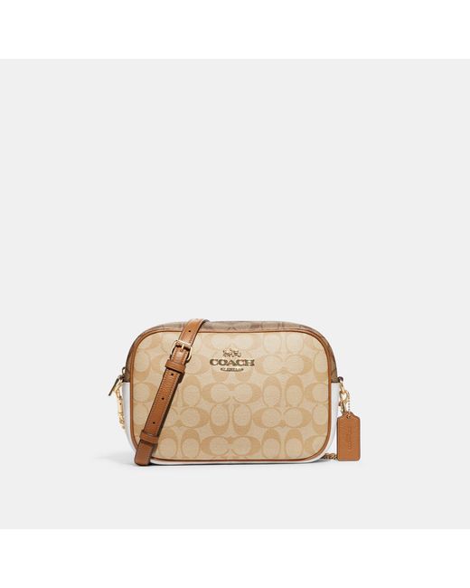 Coach Outlet Jamie Camera Bag In Blocked Signature Canvas in Beige