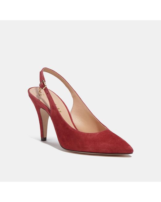 Coach Outlet Sutton Slingback Pump in Red | Lyst