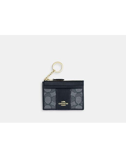 COACH Black Mini Id Skinny