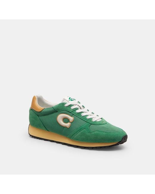 COACH Green Retro Runner for men