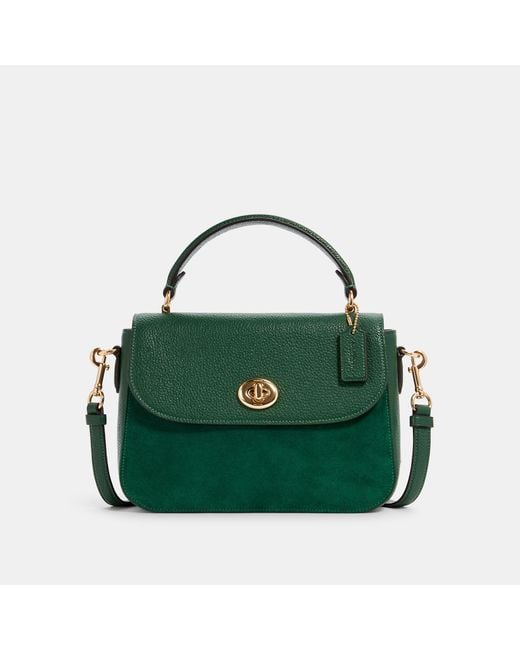 COACH Green Marlie Top Handle Bag Satchel