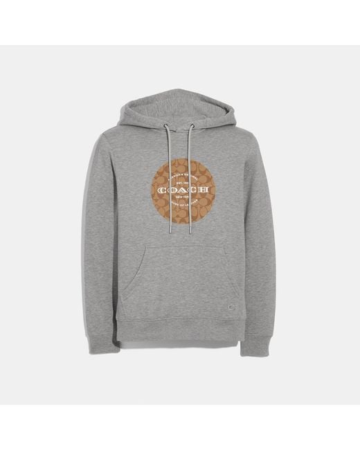 COACH Gray Pullover Hoodie for men