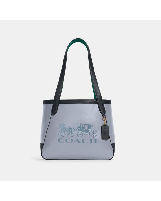Coach Outlet Multicolor Tote 27 In Colorblock With Horse And Carriage