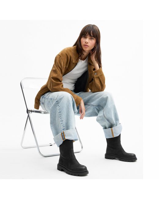 COACH Black Work Boot