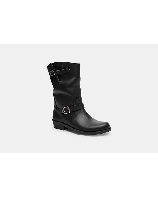 COACH Black Dawn Moto Bootie
