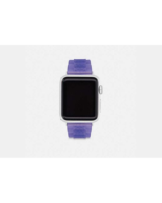 COACH Black Jelly Apple Watch Strap