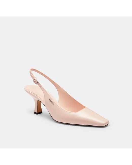 COACH Pink Slingback Heel